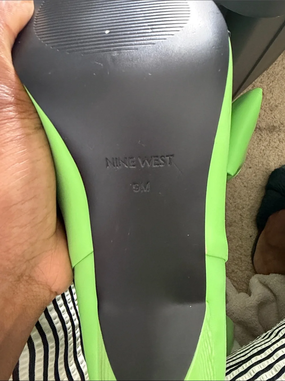 Nine West Neon Green Pointed-Toe Over-the-Knee Boots